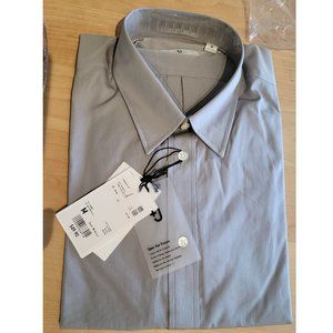 Uniqlo +J Slim Fit Long Sleeve Dress Shirt Men's Medium, Gray
